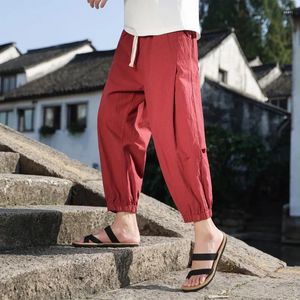 Men's Pants Spring And Summer Casual Harem Cotton Linen Chinese Light Loose