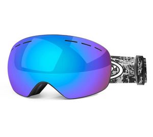 Gogle narciarskie sporty na snowboardzie na snowboard podwójne warstwy Uv400 Antifog duże maski narciarskie okulary narciowe mężczyźni kobiety snowboard gogg6645422