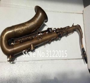 Margewate Brand Musical Instruments Tenor Bflat BB Tune Saxophone Brass Tube Vintage Copper Surface Sax Anpassningsbar logo6875407