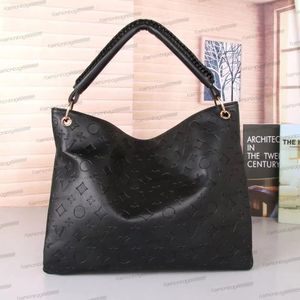 Bolsa de designer de luxo boêmio damier azur artsy gravado flor preto feminino bolsas de ombro de bolsas de couro de moda lady embreagem bolsa de bolsa fêmea carteira de moeda