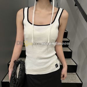 Contrast Color Sport Top Women Letter Print Vest Casual Style Yoga Tees Quick Drying Gym Tee