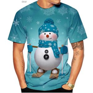 Nowy nadruk 3D Przyczynowy ubrania świąteczne moda moda mężczyźni Mężczyzn Kobiet T-shirt plus size s-7xl 001