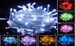Natal Light Holiday Outdoor 10m 100 String LED 8 Cores RedgreenRGB Fairy Festrow Party Christmas Garden Light7458702