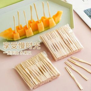 Forks usa e getta barretta di frutta barra snack ktv degustazione mini sushi segnale torta all'ingrosso