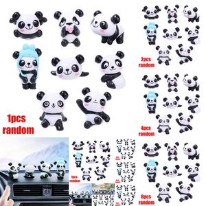 New New Upgrade Cute Random Panda Car Dashboard Ornaments Auto Interior Accessories Decorative Toys Paste Animals Styling Auto Decor Ornament