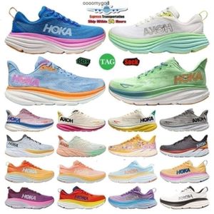 Hokah One Bondi 8 Running Hokahs Shoes Womens Platform Clifton 9 Blakc White Harbor Mens Runnners 36-45 2024