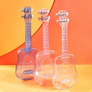 Gitarr 21 tum 4 strängar satser ukulele handhållen transparent ukelele gitarr akustisk instrument mini gitarr ukelele musikutveckling