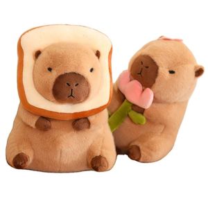 Punteggi di animali da cartone animato Anime Anime Multi Colours Cine Carino Peluga Capybara con regalo di bambola di compleanno per ragazzi per ragazzi e ragazze