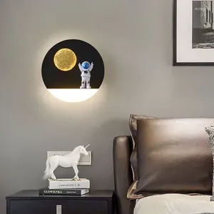 Lampa ścienna nowoczesne światła czytanie salonu lampy sypialni Bezki łódź w pomieszczenia czarno -biała nordycka klinek diody Dekorat