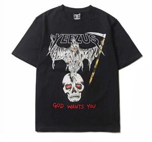 vintage designer T Shirt Summerviased Grim Reaper Men Tshirt TEE LUSKIE