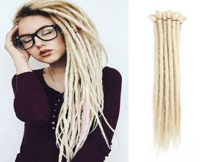 Jamajka afrykańskie dreadloc 20 cali Dreadlocks włosy o wysokiej temperaturze 5 StrandSpack Pure Color Crochet Braids Syntyt6520689