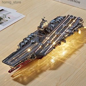 3D головоломки Iron Star 3D Металлическая головоломка C62209 Fujian Aircraint Model Model Комплекты DIY Лазерные резки игрушки для взрослых Y240415