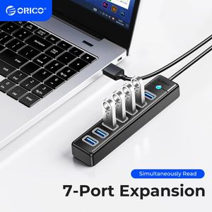 USB 3.0 Hub 7ports Splitter Высокоскоростной трансмиссии тип C Hub.