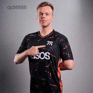 Męskie koszulki FNIC 2023 Pro Jersey E-Sports E-Sport Lol Legends Shirt FNC Fan Tees Custom Id CSGO Dota2 Tops T dla mężczyzn