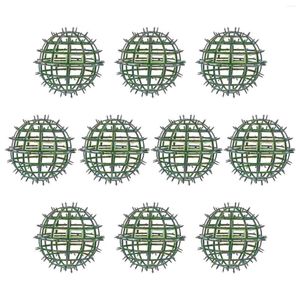 Flores decorativas 10 PCS PLATE ARTIFICIAL PLÁSTICO FLORAL PLANTAS DE RATO DE BAL