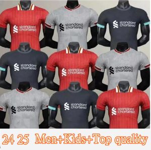 2024 2025 The Reds Soccer Trikot Mohamed Salah Darwin Nunez 24 25 Home Away Men Football Shirts Szoboszlai Andy Robertson Alisson Becker Joe Gomez