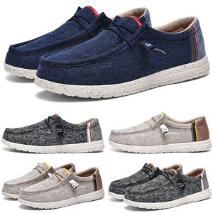 Casual Shoes Men Blue Khaki Dark Grey Mens Trainers Outdoor Sports Sneakers Storlek 40-48 GAI