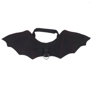 Vestuário de cachorro figurino engraçado de animais de estimação Black Bat Wings Cosplay Roupas Halloween Party Gift Po Prop para Cat Puppy Chien