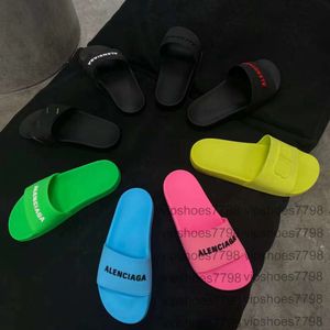 Sandals slippers slides mens classic letters black white black and white color matching womens and mens slippers sandals sandals 5A+++++