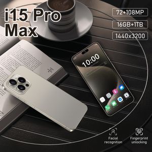 Nytt märke I 15 Promax Smart 7,6-tums 3+256 GB True 5G-spel med borstad metallram stöder ansikte fingeravtryck Lås upp HD-kameran telefon