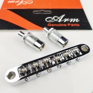 Tillbehör 1 Set Tuneomatic Roller Saddle Bridge LP SG Electric Guitar Bridge ( #0678) Tillverkad i Korea