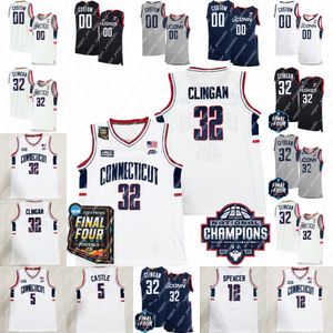 Uconn Huskies Basketball Jersey Solomon Ball Tristen Newton Donovan Clingan Stephon Castle Alex Karaban Cam Spencer Hassan Diarra Joey Calcaterra Paige Bueckers