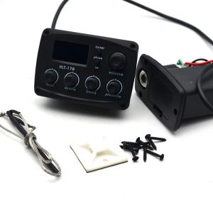 Gitarr 17b Akustisk gitarr EQ förförstärkare med proceding Tuner 3 Band EQ Equalizer med Tuner Guitar Pickup