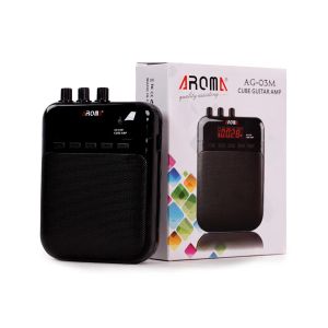 Guitar Aroma Ag03m 5w Mini Portable Guitar Amp Recorder Speaker Tf Card Multifunction with Distortion & Clear Guitar Amplifier Eq Play