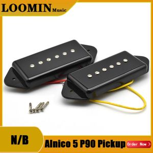 Guitar Alnico 5 P90 Gitarr Single Coil Pickup Dog Ear Soapbar Pickup Neck Bridge Pickup For Electric Guitar