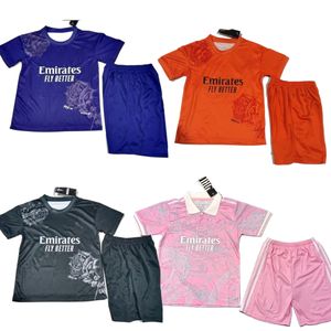 kids football kits Pink soccer jerseys thailand BELLINGHAM VINI JR Football Shirt Tchouameni Hot sale 2023/2024 Real Madrids CAMAVINGA ALABA Rodrygo men kit