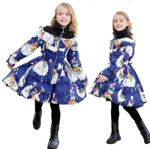 Russian Winter Jackets Kids Down for girl Warm Parka Children Long Girls Clothes 10 12 year 2112245814201