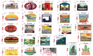 50PCSpack Travel City Landscape Waterproof Stickers för vattenflaska Laptop Planner Scrapbook Phone Desk Computer Wall Skateboard5755151