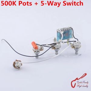 Kablar 1 SET GUITARFAMILY Electric Guitar Wiring Harness (3x 500K POTS + 5WAY SWITCH + JACK) ( #1156)