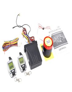 CAR 2 WAY MOTORCYCLE ALARM 2 Big LCD Remote Engine Motorcykel Start Antitheft Security System Scooter99347906534198