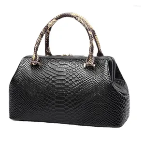 Shoulder Bags Fashion Alligator Women Handbags European Designer Cow Genuine Leather Female Girl Crossbody Bag