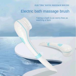 Massageador novo massagem elétrica Face Face Bath Bath Brush Silicone Longa Manunhão Brilhão Bath Bath Bath Magic Bath Brush