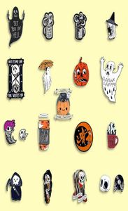 Halloween Enamel Pin Pumpkin Ghost Brooch Trick or Treat Jewelry Soft Enamel Pins Gift for Friends kids4956245