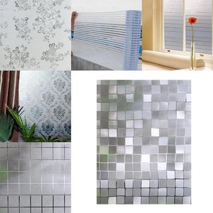 Window Stickers 1PC Frosted PVC Glass Privacy Film Sticker Static Electricity Decal Door Bedroom Home Decoration