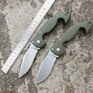 TunAfire Military Green G10 Hands Spartan Folding Knife S35vn Steel Camping Strumento di sopravvivenza all'aperto