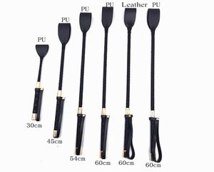 Massage 3060cm Black PU Leather Spanking Paddle Long Whip Flirting Slave BDSM Bondage Flogger Sex Toys For Women Adults SM Games7576435