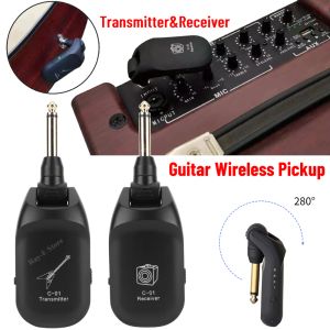 Kabel C01/A8 Wireless System Audio -Senderempfänger Pickup USB -wiederaufladbares drahtloses System für E -Gitarren -Bass -Geige