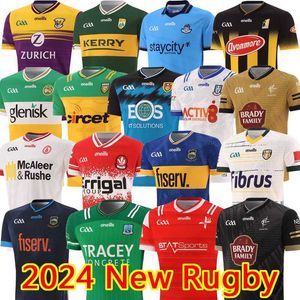 2024 GAA RUCBY JERSEY DUBLIN DOWN LOUTH Antrim Wexford Wicklow Laois Mayo Hurling Derry Westmeath Limerick Cork Donegal Ireland Shirts Fermanagh Tyrone Tiperary