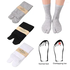 Herrensocken Unisex Split zwei Zehen Socken Elastizitätszehen -Trennung waschbarer Deodorisierung von Hallux Valgus Appliance Accessoires