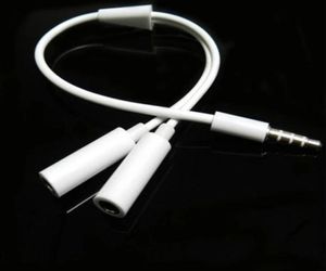 35mm 1 Male to 2 Dual Female o Stereo Jack Headphone Y Splitter Cable Adapter for iphone Samsung HTC73368956671098