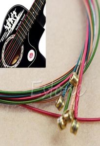 6pcs Rainbow Colorfro Color Strings para Guitar Guitar Ukulele Instrument 4512884