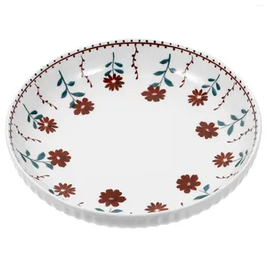 Piatti di stoviglie piatti occidentali piccoli dessert floreale in ceramica piatto freddo vassoio cucina posate