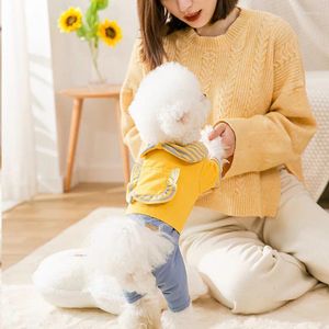 Abbigliamento per cani 2024 Autunno/inverno Teddy Schnauzer Bomei Abbigliamento a quattro zampe a quattro zampe Canda da gatto per gatto e materiale in cashmere