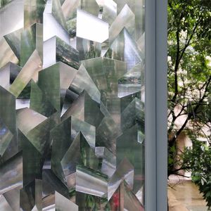 Fensteraufkleber WxShsh Crystals Home Decorative Film statische Klebenkleber undurchsichtiger Privatsphäre Glas Wärmesteuerung Sonne Sonne Blocking