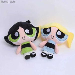 Plush Dolls New 3pcs/lot 20cm Cartoon anime Powerpuff Girls Plush Toys Cute Blossom Buttercup Bubbles stuffed Plush dolls Gifts For Childr Y240415