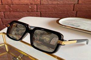 Black Gold Mirror Solglasögon Legends 667 Square Sunnies Gafas de Sol Men Solglasögon Vintage Shades UV400 Protection Eyewear med B2596040